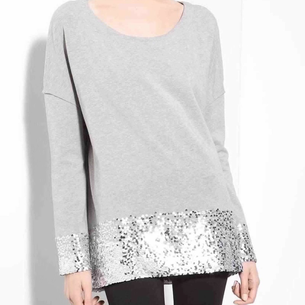 NWT Donna Karan Sequin Top